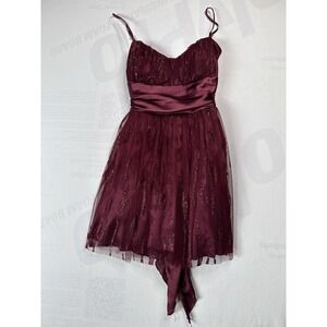 Dark Red Sparkle Deb, Sz 13/14 Prom Party Wedding Formal Dress